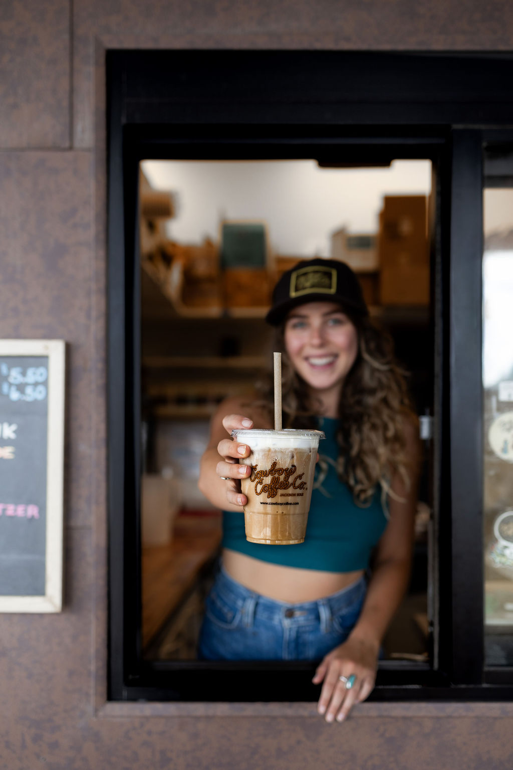 Drive Thru Window at Cowboy Coffee