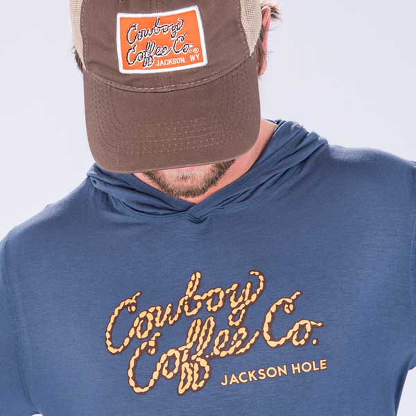 Orange Square Patch Velcro Hat - Brown